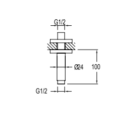 TAVANDAN DİRSEK 10 CM (TEPE DUŞU İÇİN)