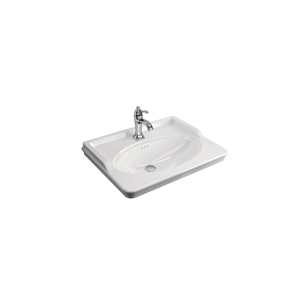 ARTDECO 65 CM ETAJERLİ LAVABO BEYAZ