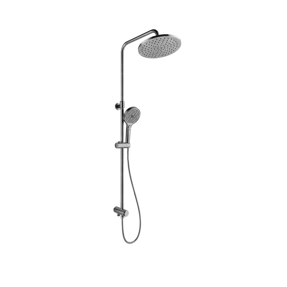 RAIN ROUND PUSH BUTTON DUŞ BARI FIRÇALANMIŞ NİKEL