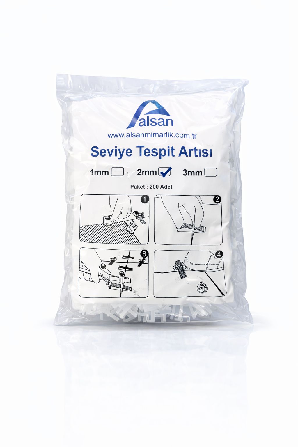 2 MM SEVİYE KLİPSLİ DERZ ARTISI